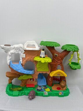 Fisher Price Little People Zoo Talkers Animal Sounds Interactive Habitat Playset